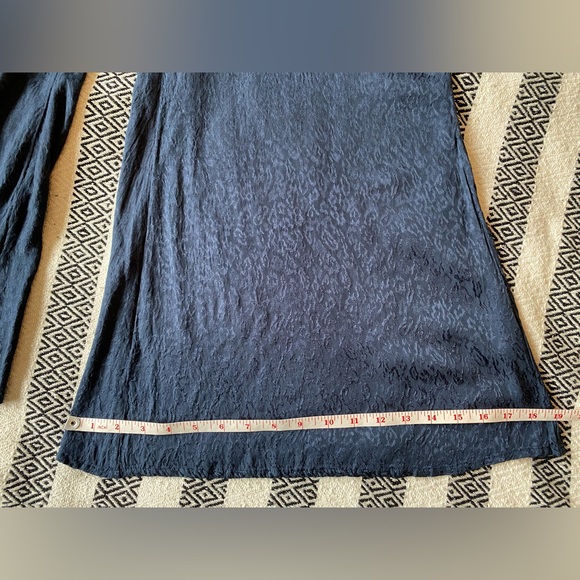 Anthropologie MAEVE Jacqueline Jacquard Jumpsuit in Navy - size small petite - Picture 13 of 16